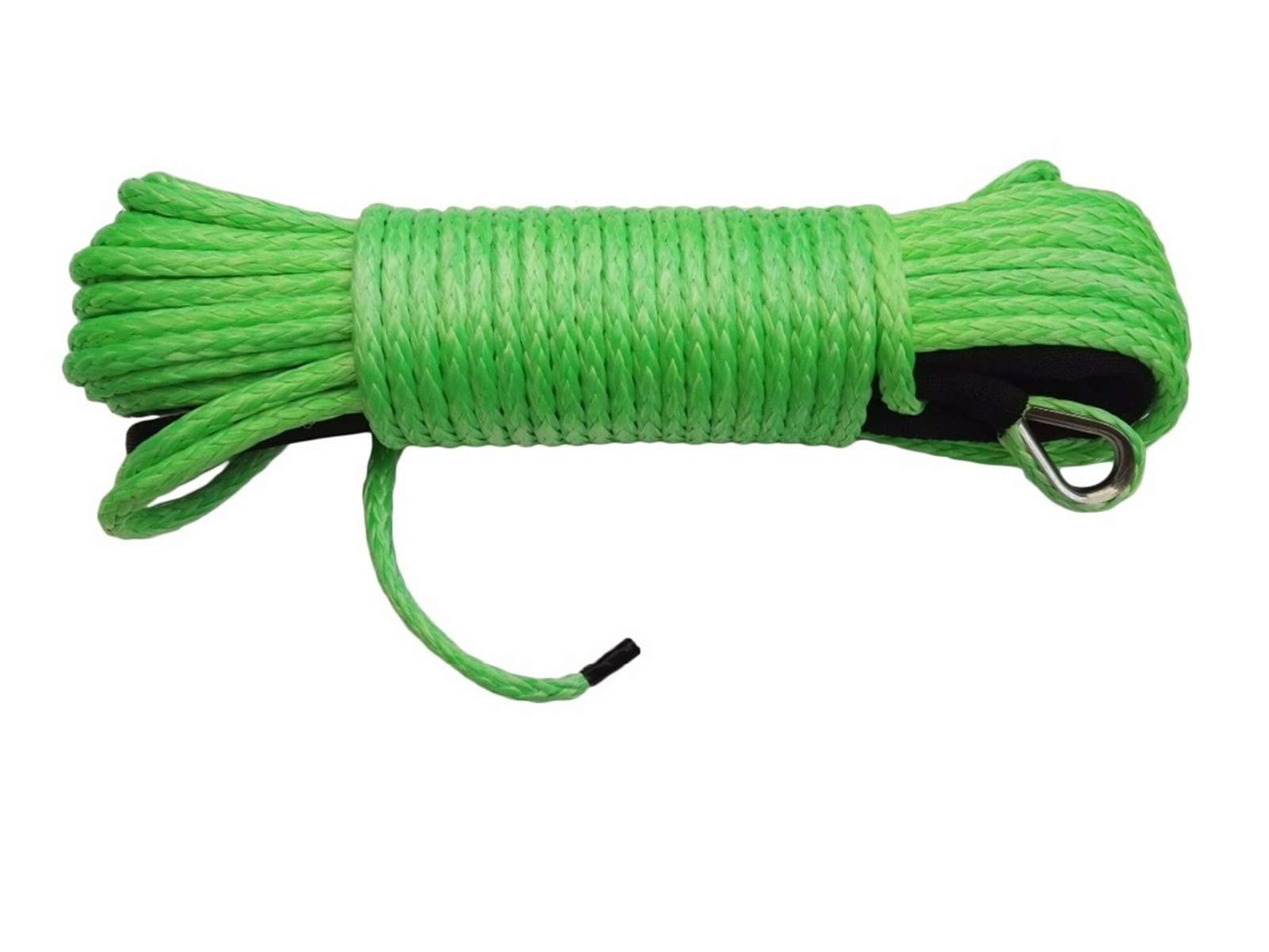 Winch Rope, Green 6mm*24m Synthetic Winch Rope ATV, Off Road, Cable, Line