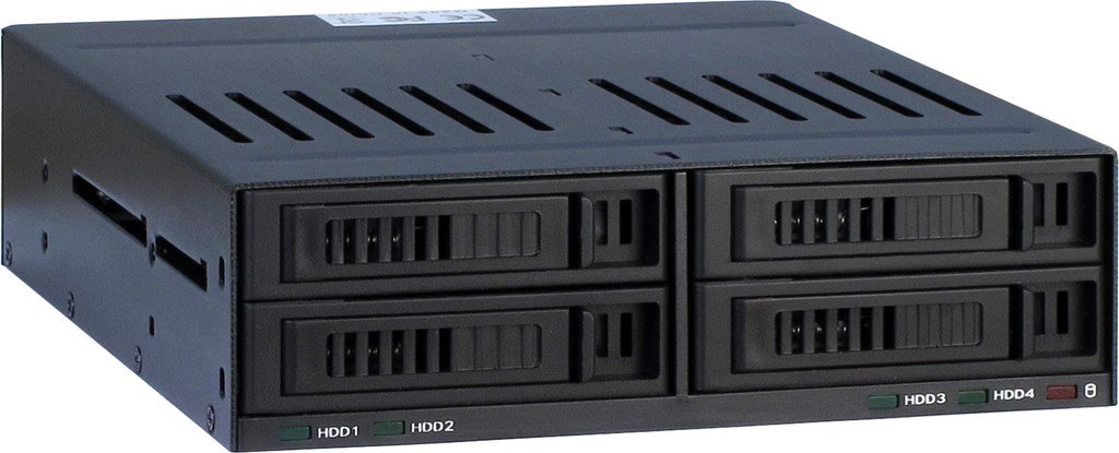 Inter-Tech 88884061 X-3531 Rack Amovible pour Disque Dur SATA 4 x 2,5"