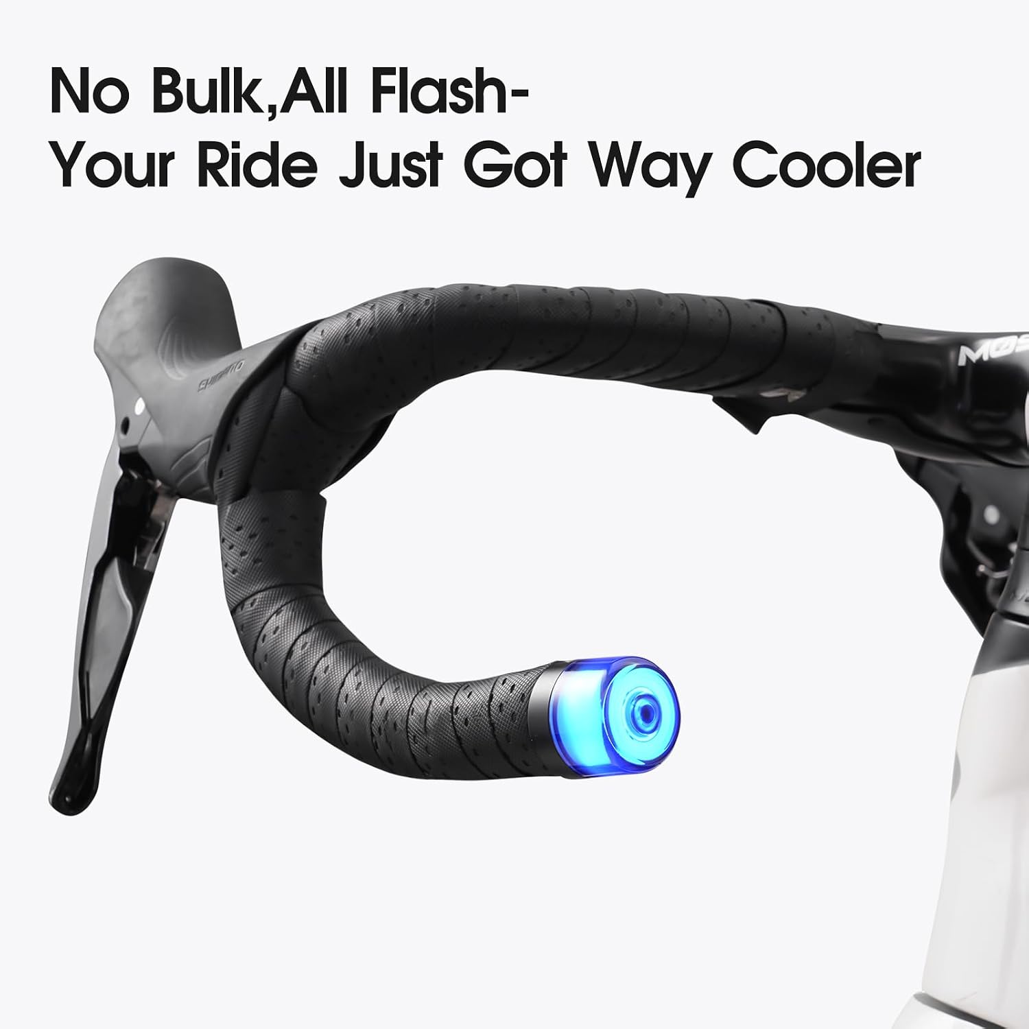 Bike Tail Lights for Handlebar Ends, USB-C Rechargeable, 2 Pack image 2