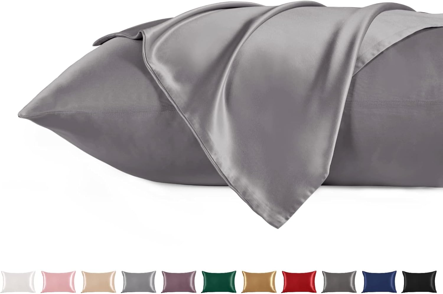 THXSILK Silk Pillowcase for Hair and Skin, 100 Both Side Mulberry Silk