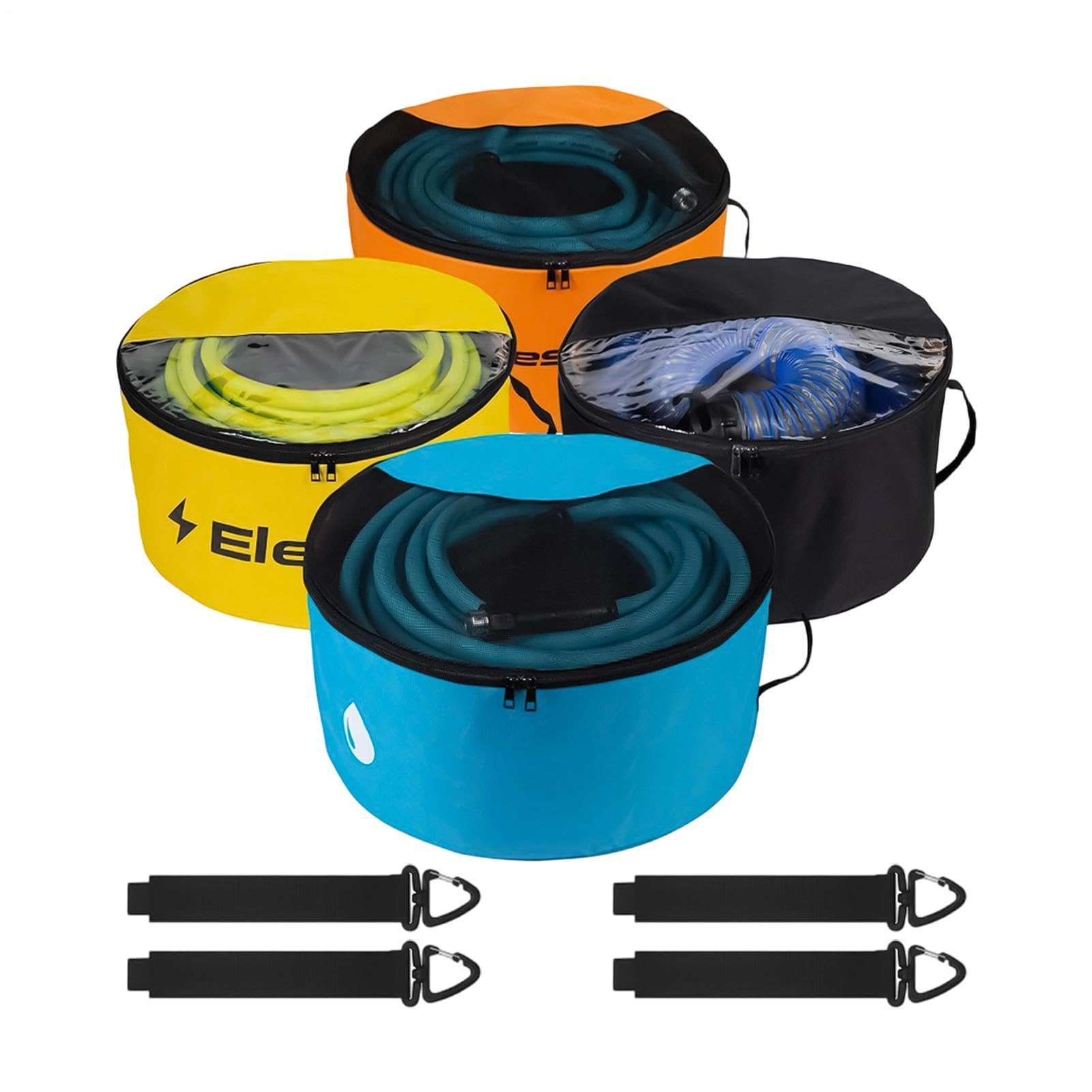 Borsa portaoggetti per tubo camper, 4 coperture impermeabili traspiranti, borsa per tubo 'acqua con doppia cerniera e finestra trasparente, per cavo elettrico, campeggio, giardino,