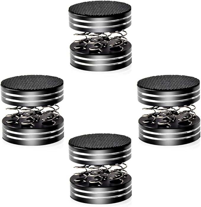 Tertullus 4 Pcs 44mm×45mm Aluminum Speaker Isolation Feet Pads Spring