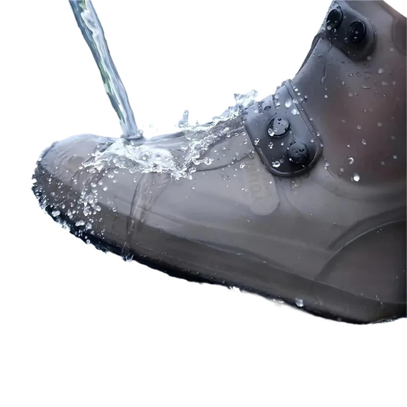 Cubre Zapatos Cubiertas de zapatos de silicona antiincrustantes, cubiertas impermeables for zapatos, cubiertas for botas for la lluvia, cubiertas de zapatos gruesas reutilizables for exteriores(White-