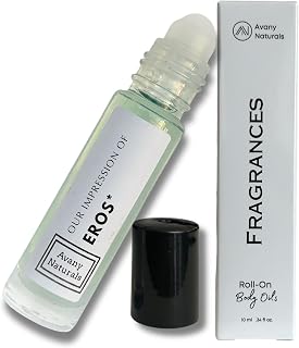 Vanilla Scented Cologne for Men - Alternative Fragrance Body Oil, Roll on Perfume for Man, Enhanced Scents Parfum, Travel Size Oil Sampler (VersacEros-Replica)