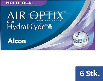 Air Optix plus HydraGlyde Multifocal monthly contact lenses soft 6 pieces BC 8.6 mm / DIA 14.2 mm / ADD HIGH / +2.5 diopters