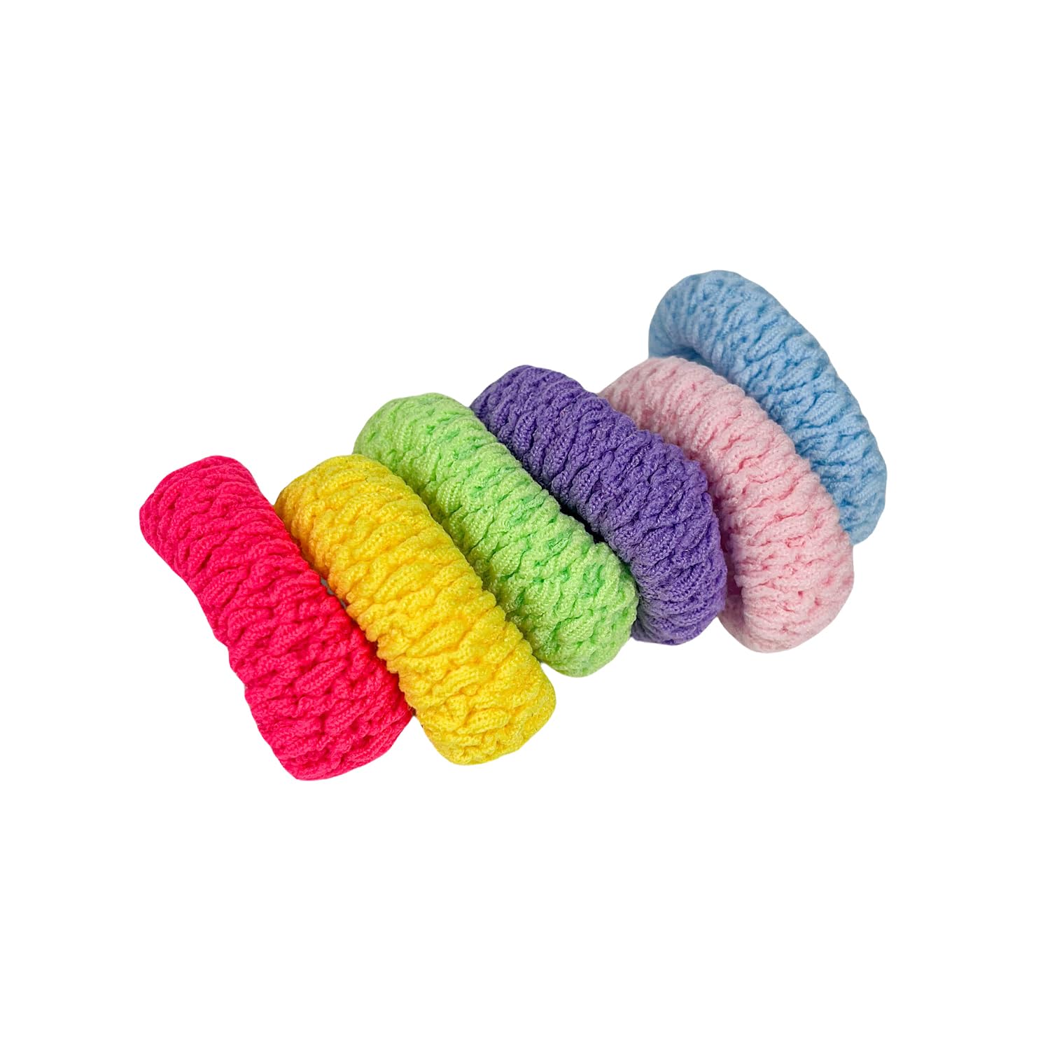 Hair Ties with Seamless High Elastic Thickening and widening in Ponytail Holders (Color Series with 6 Pcs Packing)