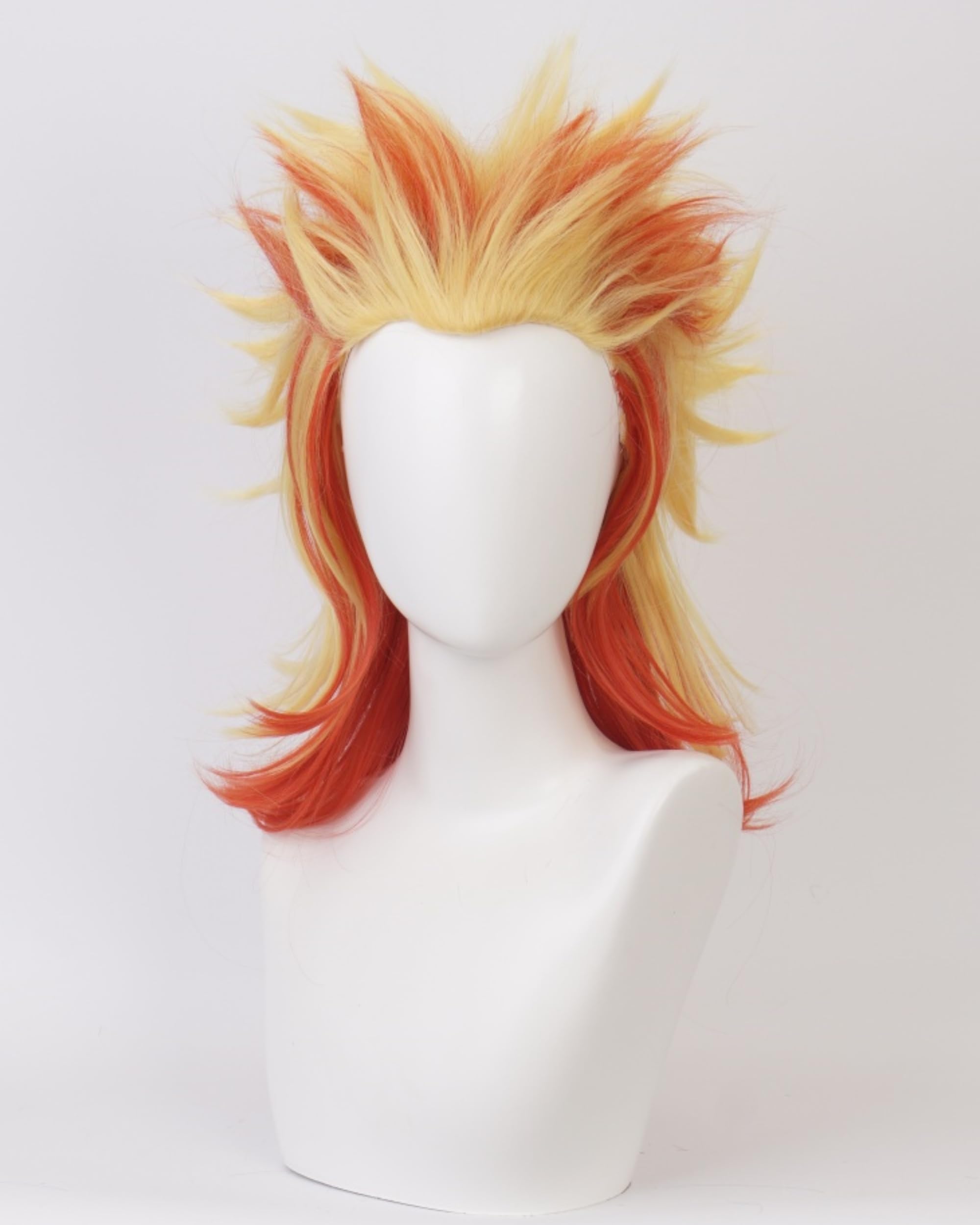 Amazon.co.jp: ekienn 煉獄杏寿郎 コスプレウィッグ 耐熱 かつら