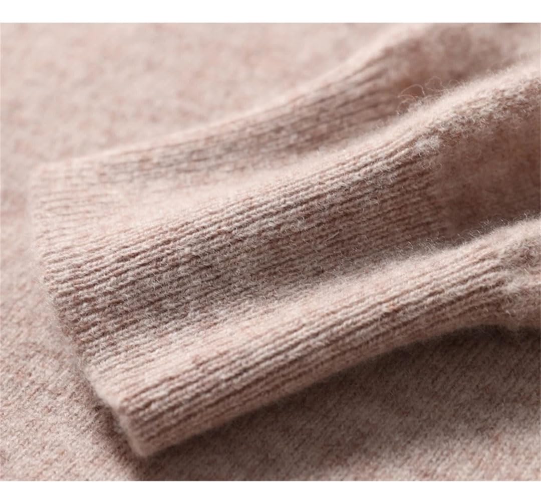Jersey De Punto con Cuello Redondo para Hombre, Suéter Básico Informal De Cachemira De Color Sólido