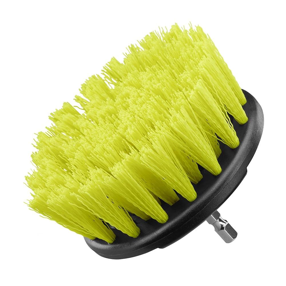 RYOBI 4-teiliges Mehrzweck-Reinigungsbürsten-Set, weiche, mittelharte Borsten