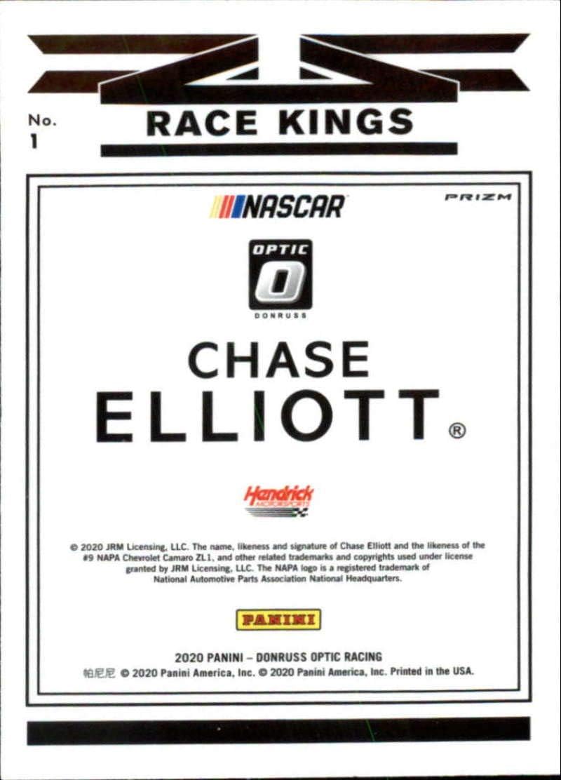 2020 Donruss Racing Optic Red Mojo Prizm #1 Chase Elliott NAPA Auto Parts/Hendrick Motorsports/Chevrolet Official Panini America NASCAR Trading Card (Wrapper Redemption Exclusive)