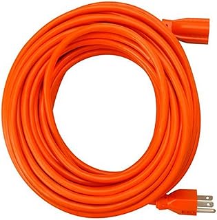 Master Electrician 02308ME 16/3 Vinyl Outdoor/Indoor Extension Cord, Orange, 50-Feet