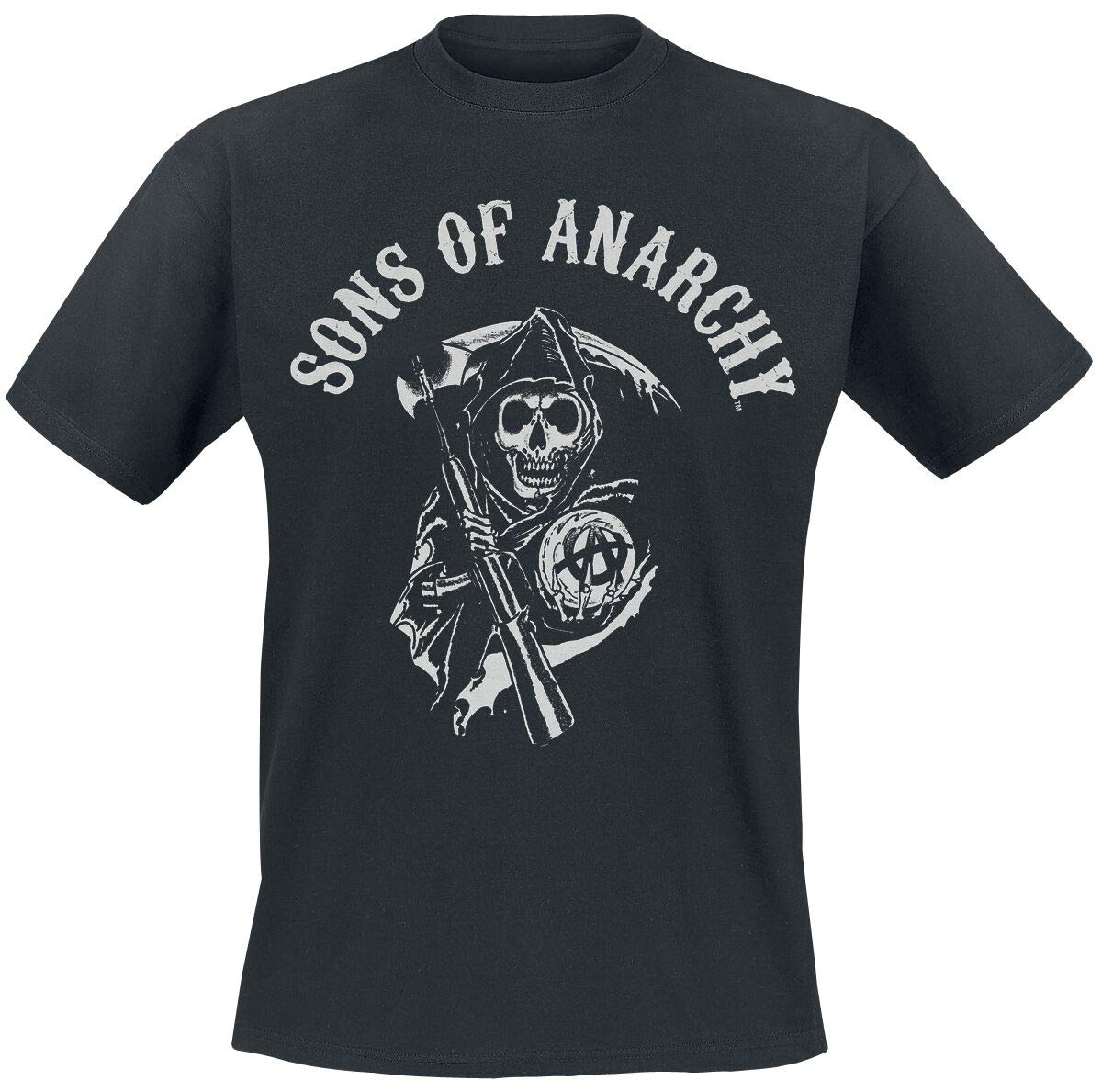 Sons of Anarchy Reaper Logo Men T-Shirt Black, Regular