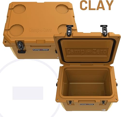 Miniatura 3 de CAMP-ZERO Baúl de hielo duro portátil de 20L-21.6 cuartos de galón, perfecto para bebidas, almuerzo, playa, picnic, canotaje, campamento y viajes,