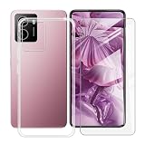 HGJTFANY Custodia per HMD Pulse (6.65") + Pellicola in Vetro Temperato, Ultrasottile Morbido TPU Bumper Protettiva Case, Clear Antigraffio Cover per HMD Pulse - Trasparente