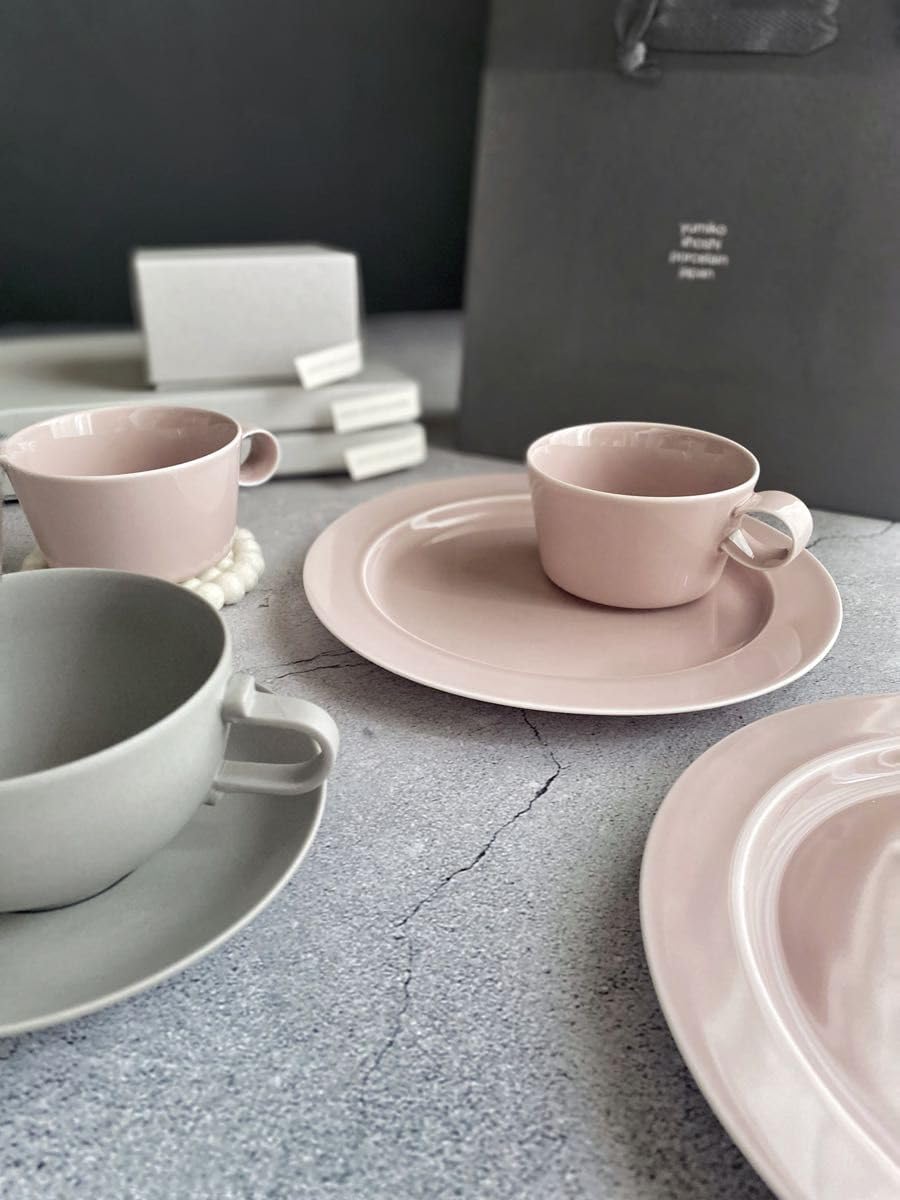 限定色*イイホシユミコ×CHECK&STRIPE カップ&プレート＊2色セット