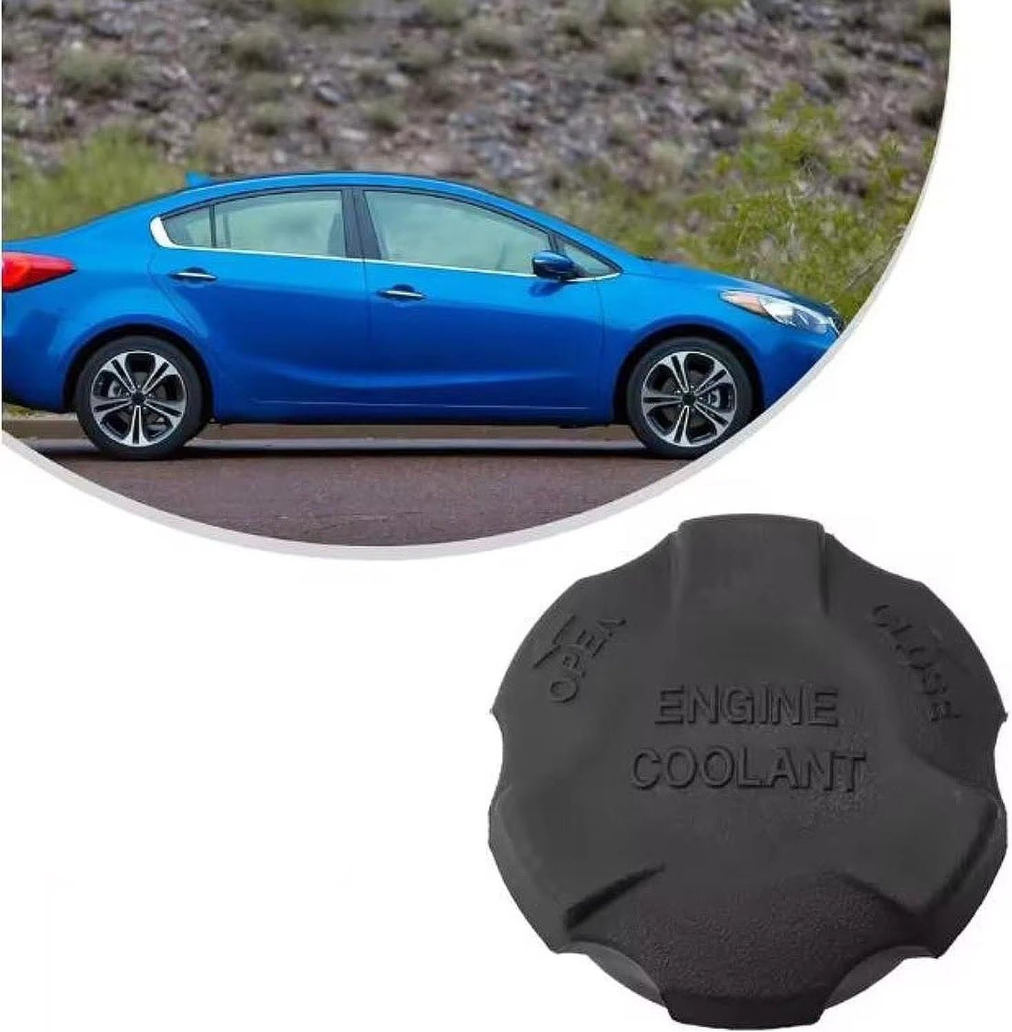 Coolant Radiator Tank Compatible With Kia For Forte 2014 2015 2016 For Koup 2014 2015 OEM 254410-26100 Radiator Coolant Reservoir Cap