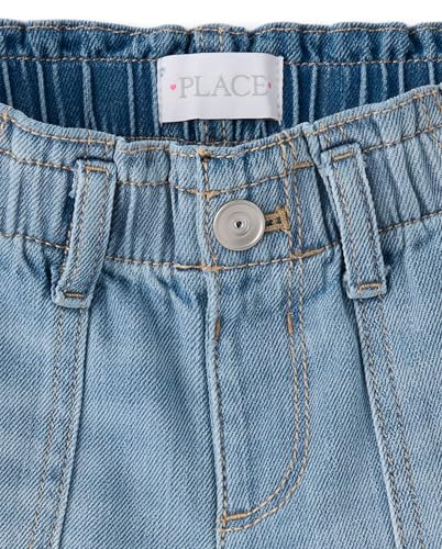 Image of The Children's Place Girls Denim Shortie Shorts