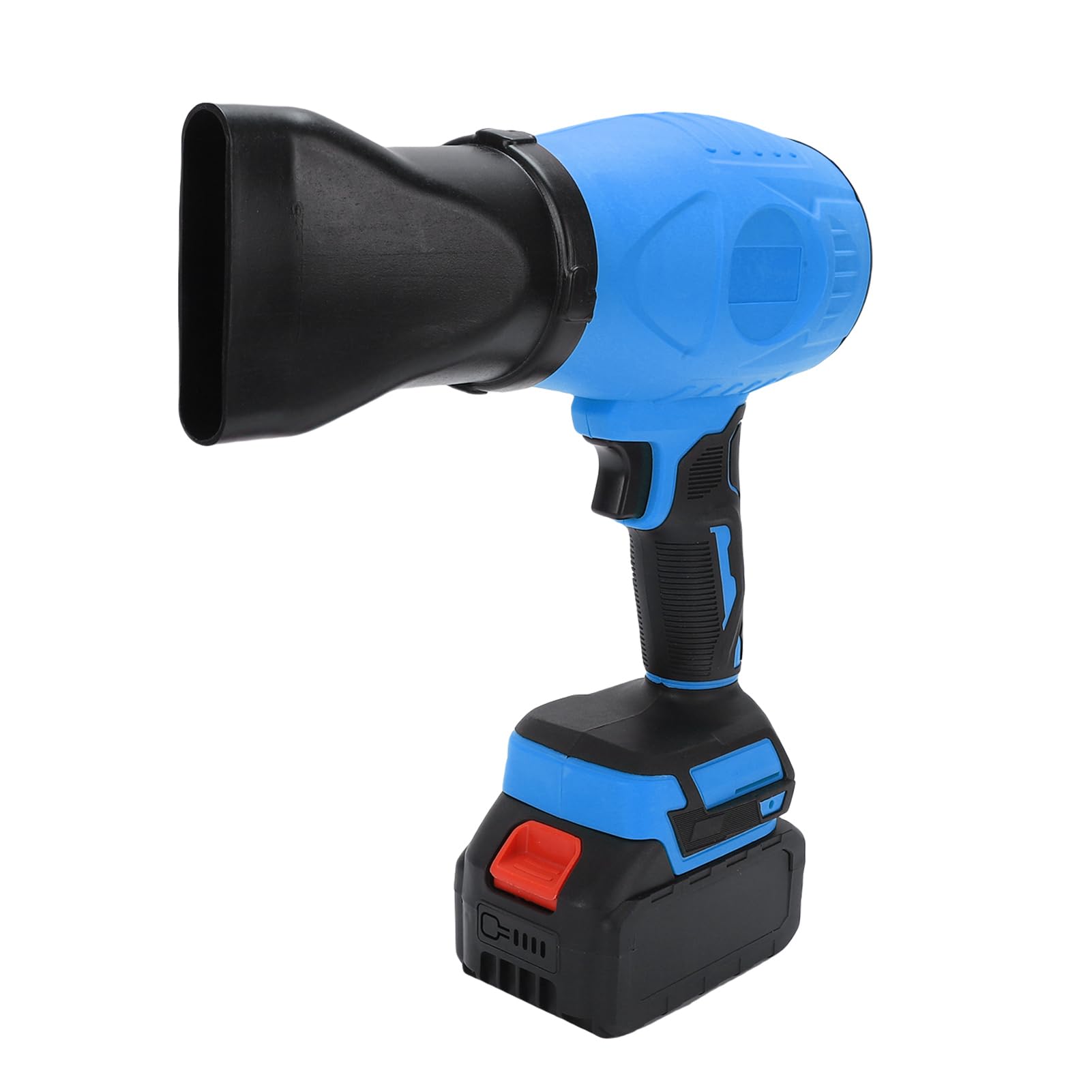 Soplador de Hojas Inalámbrico, Ventilador Ajustable de Velocidad Continua de 33000 RPM con 2 Baterías de 2600 MAh, 2 Tubos de Extensión para Limpiar Hojas y Residuos de (Enchufe Azul-UE)