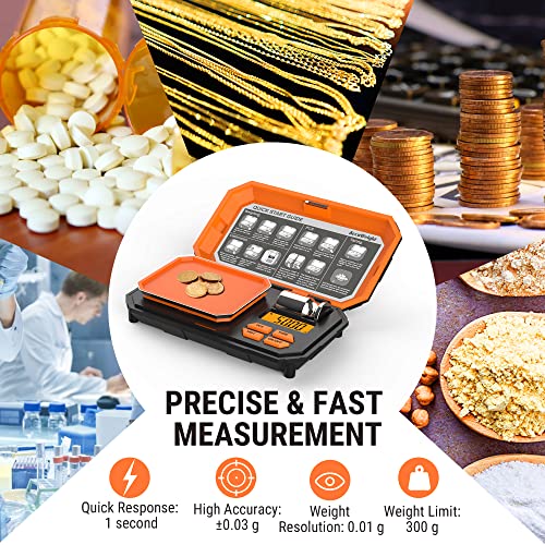 Thermopro Tp-16 Large Lcd Digital Cooking Food Meat Smoker Oven Kitchen Bbq Grill Thermometer + Accuweight 257 Digital Pocket Scale #TOP3