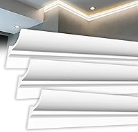 SMUVSMU 94.5ft Crown Molding LED Lighting Kit - 24pcs Peel & Stick Waterproof Trim for Easy Ambient Glow in Living Room & Bedroom