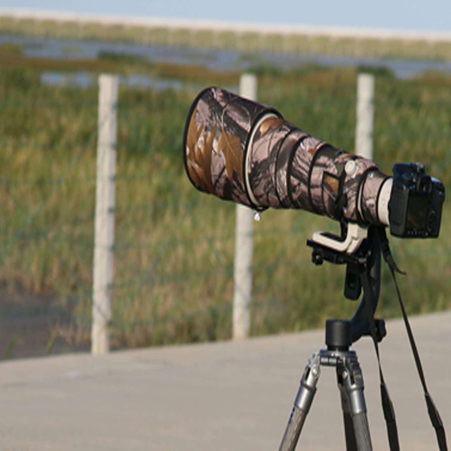 キヤノン EF500mm f4L IS Ⅱ USM用　デジタル迷彩柄レンズカバー レンズカバー キヤノンEF 500mm F4L IS用 Hobby's World｜野鳥