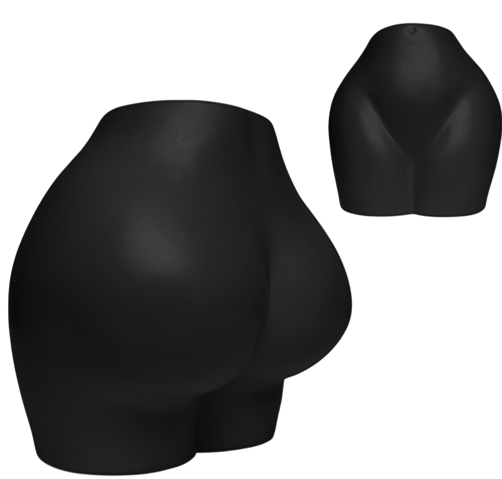 Camtoms Butt Vase for Decor | Butt Planter Pot | Female Form Body Vase – Unique Modern Cheeky Vase - Cute Minimalist Accent Piece – Ceramic Booty Flower Vase Sculpture, Indoor Planter Pot