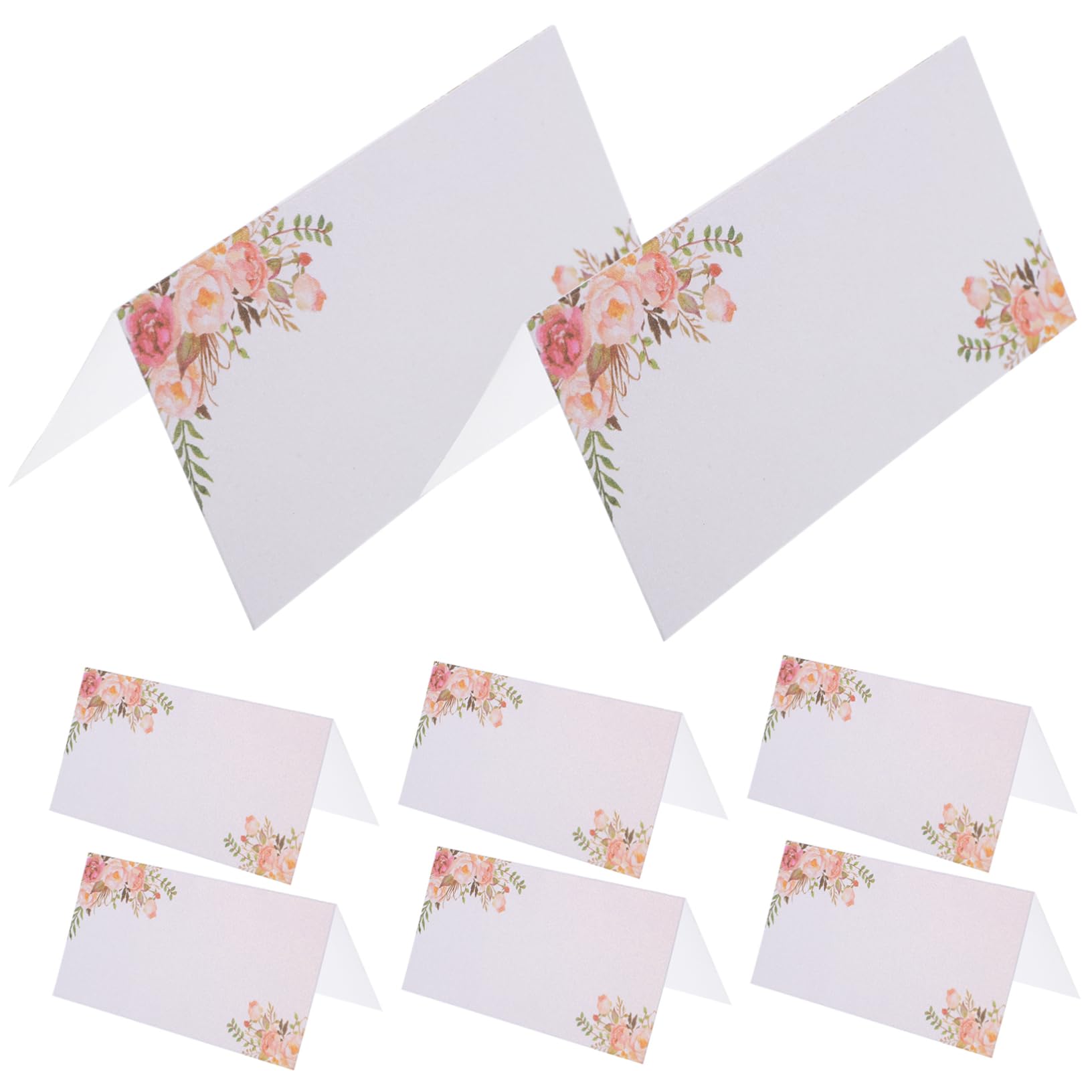 MAGICLULU 3 Sätze Tischkarten Zur Hochzeit Tischschilder Für Hochzeiten Tischkarten Mit Blumenmuster Namenskarten Für Den Tisch Hochzeitseinladungen Tischnummer Für 50 Stück * 3