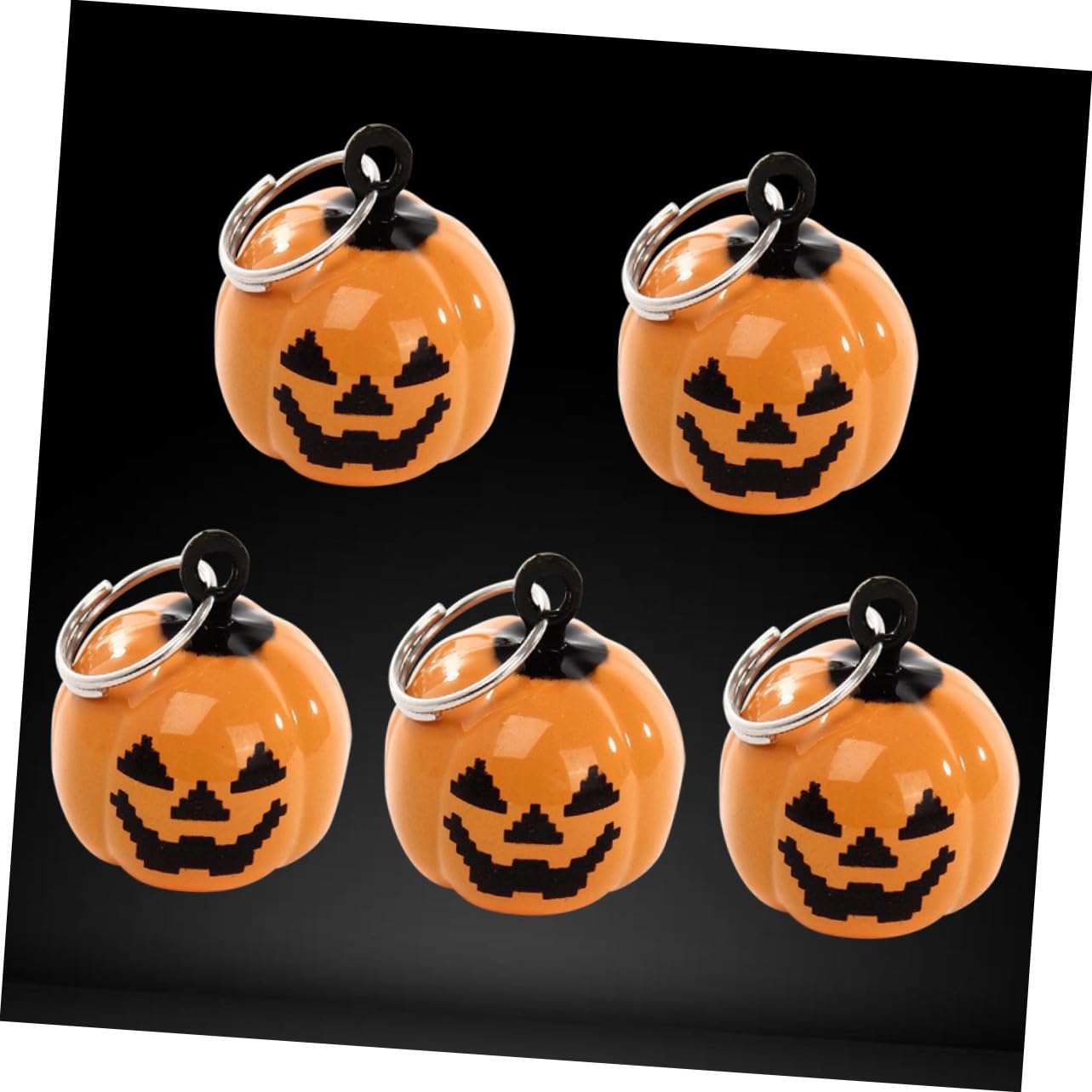 GALPADA 4pcs Pumpkin Pet Bells - Copper Halloween Decorative Collar Charms for Dogs and Cats - Fun and Festive Pet Accessories for Trick or Treating and Halloween Celebrations