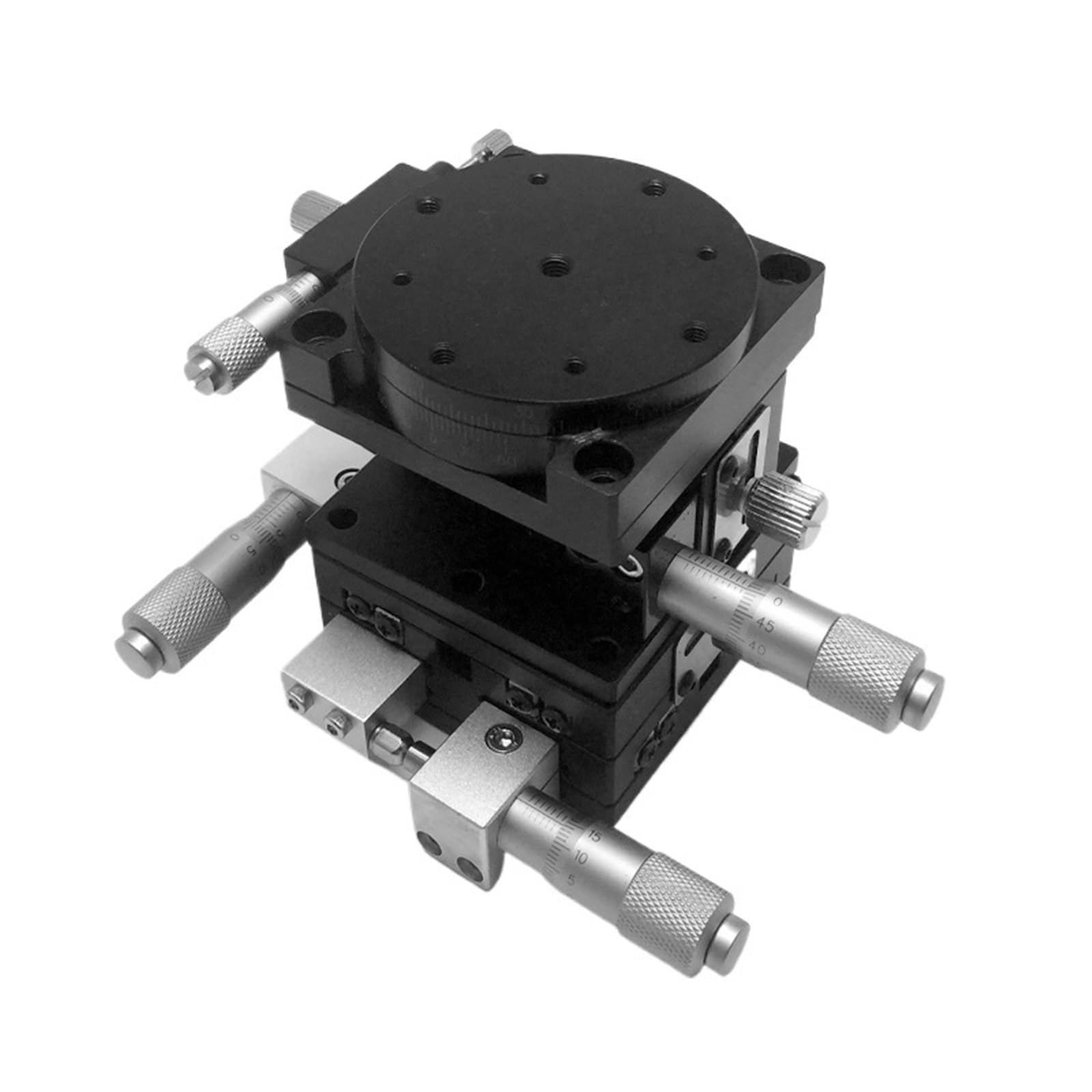 ASSE XYZR 40 * 40mm Piattaforma a 4 Assi Tavolo Scorrevole Manuale con Cuscinetto lineare LTP40-L XYZR40-L 9,8N