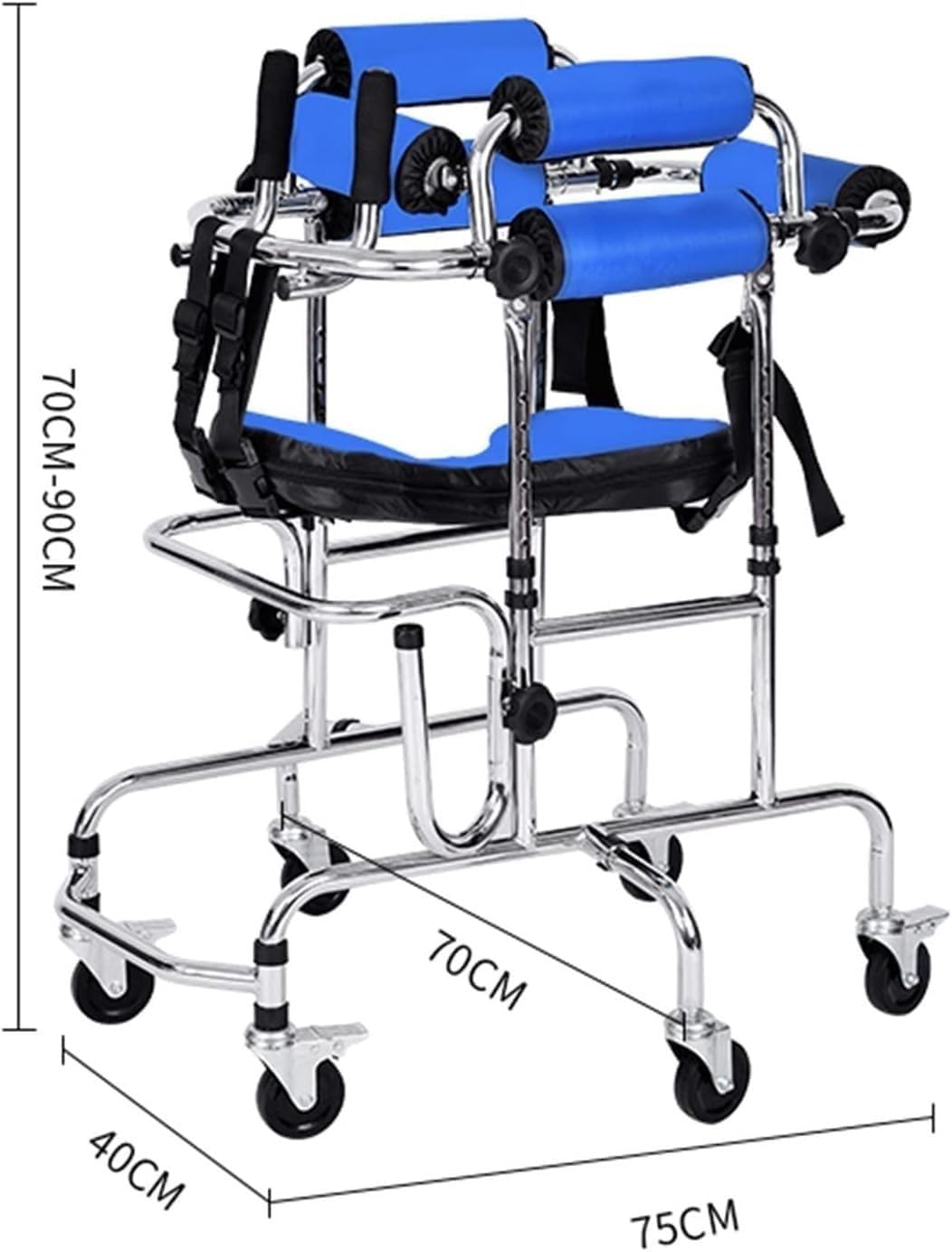 Andador Andador 6 Ruedas Andador Para Niños Parálisis Cerebral Altura Ajustable Andador Rollator Rehabilitacion Infantil