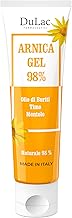 Dulac - Arnica for Horses for Human Use Refreshing Effect, 100 ml, Arnica Gel Forte 98% for Cervical, Muscle and Joint Massage, with Menthol and Buriti Oil, Made in Italy