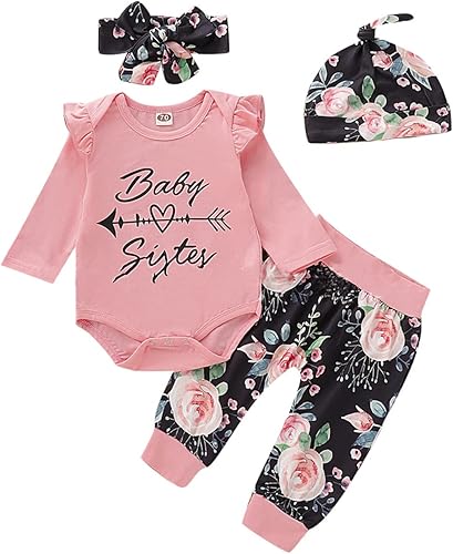 Reborn Baby Dolls Ropa Niña para muñecas Reborn de 22 a 24 pulgadas, trajes florales rosas elegantes para recién nacidos, accesorios de 4 piezas disponible en Yaxa El Salvador