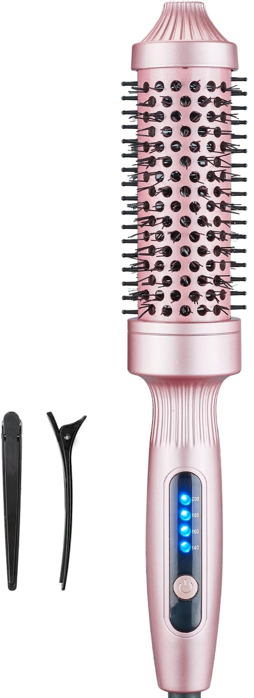 Thermal 38mm Heated Round Brush - 1.5 Inch Ionic Hot Brush For Hair Curling And Volumizing - Smooth & Curl Styling - Dual Voltage - View #10