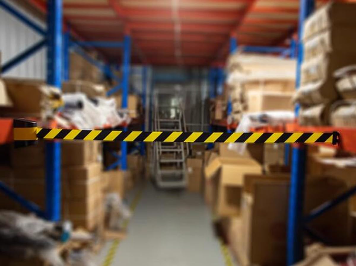 Cintura retrattile di sicurezza a parete per controllo della folla, per il magazzino del molo del porto di traffico, 3 m