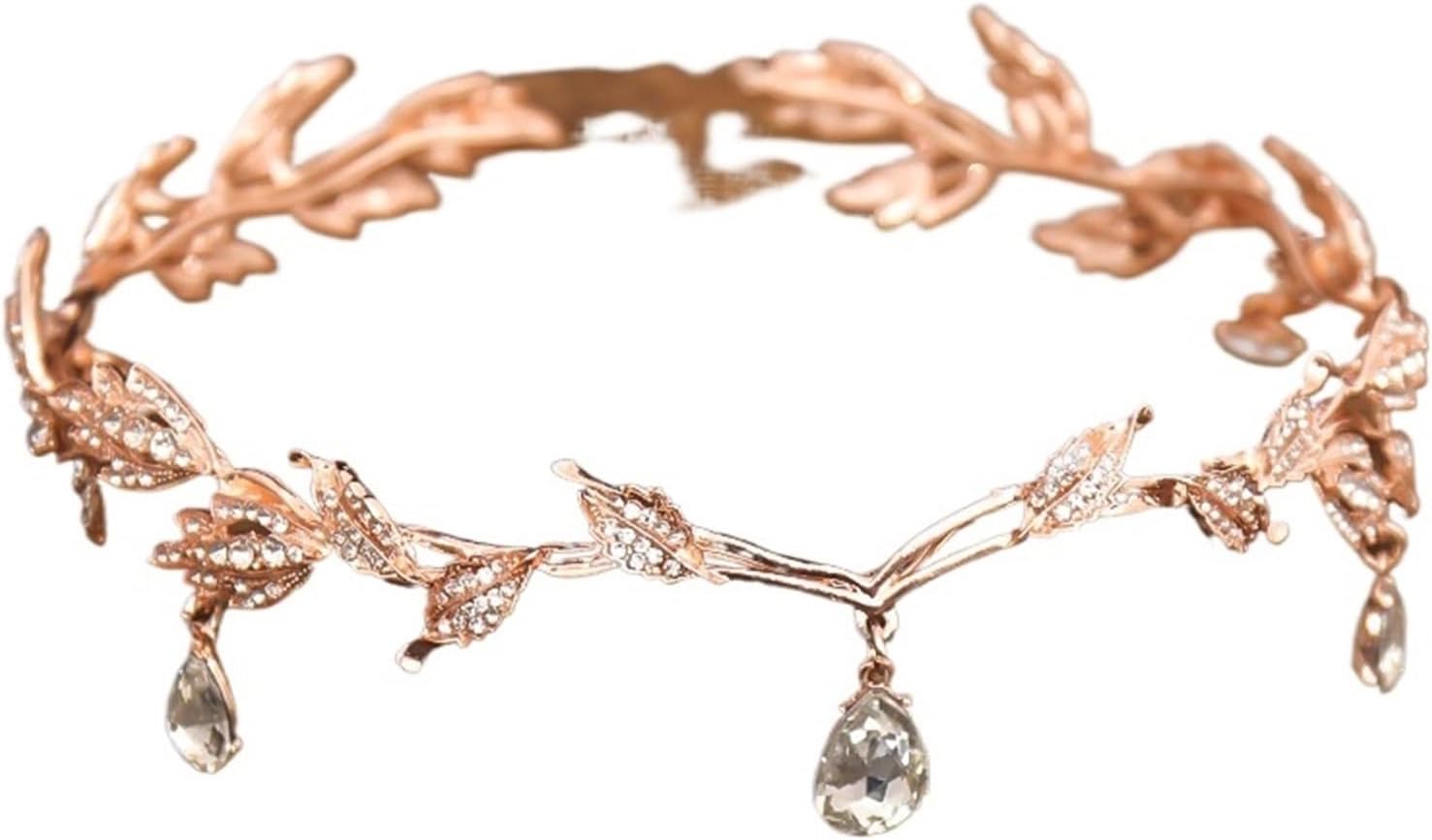 Custom Rhinestone Forehead Chain & Tiara - Elegant Crystal Headdress For Weddings