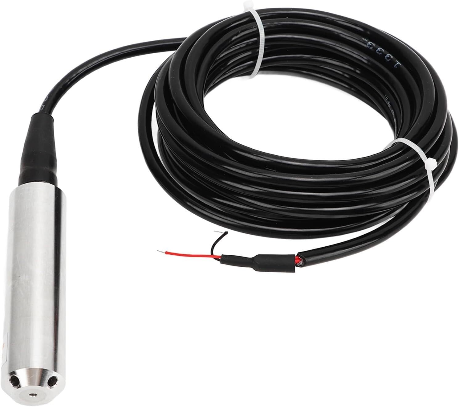 Sensor de detección líquido, nivel agua, IP68 Salida 4-20MA fluido 24 V CC Acero inoxidable 304 programable con cable 5 m for conexión alimentación(0 4 m Range)