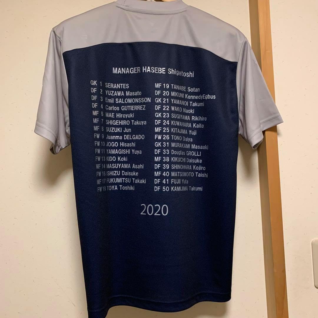 アビスパ福岡　直筆サイン入り　ユニフォーム　Tシャツ 2020 寄せ書き アビスパ福岡 直筆サイン入り ユニフォーム Tシャツ 2020