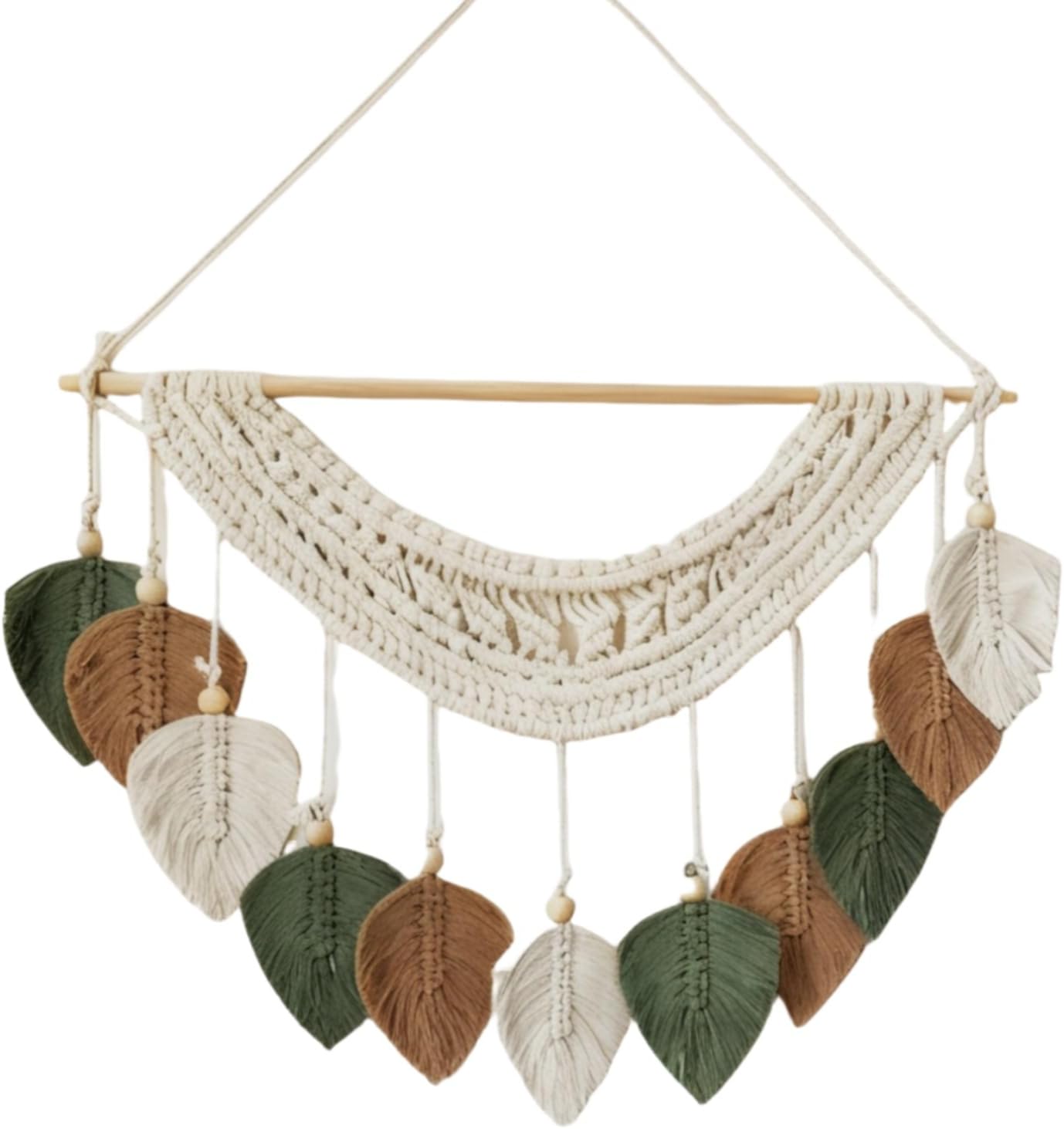 MSFENG Macrame Wall Hanging Tapestry Boho Wall Decor Wall Art Decorations for Nursery, Bedroom, Living Room, Apartment Home Backdrop