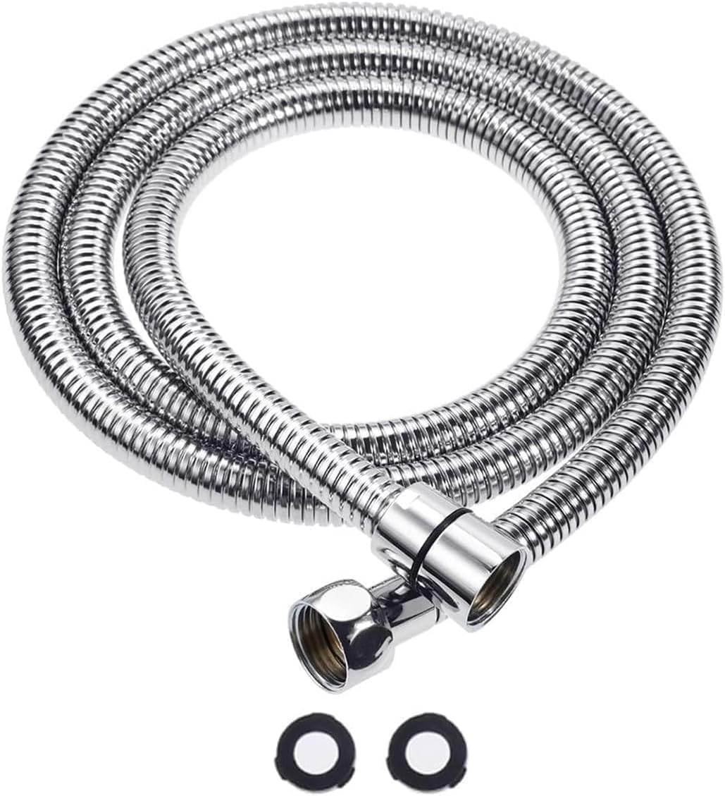 MKB Stainless Steel Shower Hose Anti-Kink & Anti-Explosion Shower Hose for Hand Held Shower Heads Lightweight and Flexible (1.8 Meter)