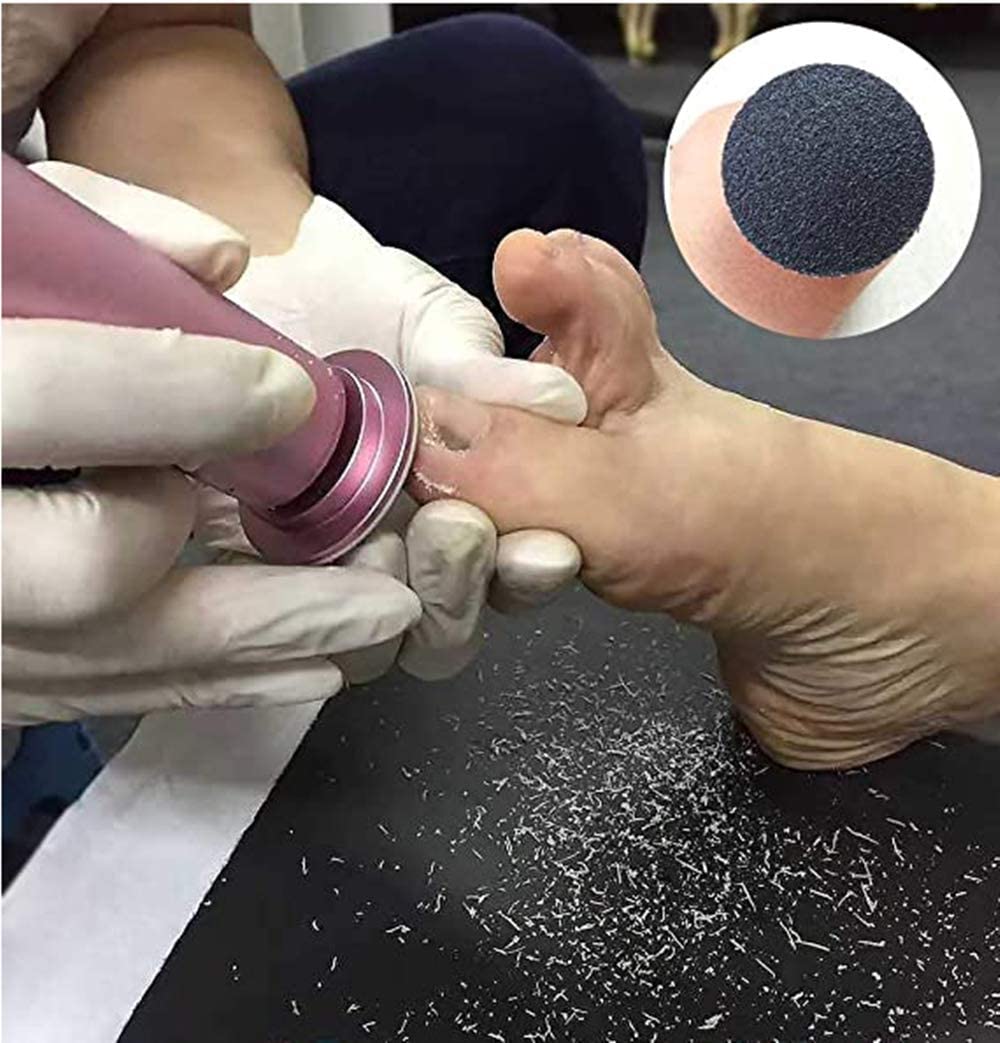 Outil de Soin des Pieds électrique pour enlever Les callosités des Pieds (spécification européenne) Peut enlever la Peau Dure et craquelée et Les callosités Rose