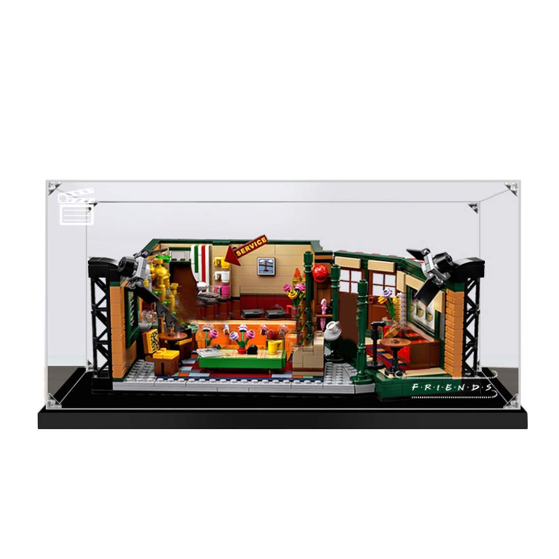 JOMIOD Acrylic Display Case Compatibile con Lego 21319 Ideas Central Perk della Serie TV Friends, A Prova di Polvere Vetrina in Acrilico, Acrilico Vetrina Scatola di Acrilico (Non Incluso Modello)