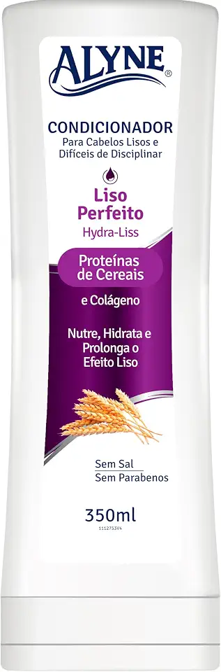 Alyne, Condicionador para cabelos, Liso Perfeito, 350 ml, Roxa