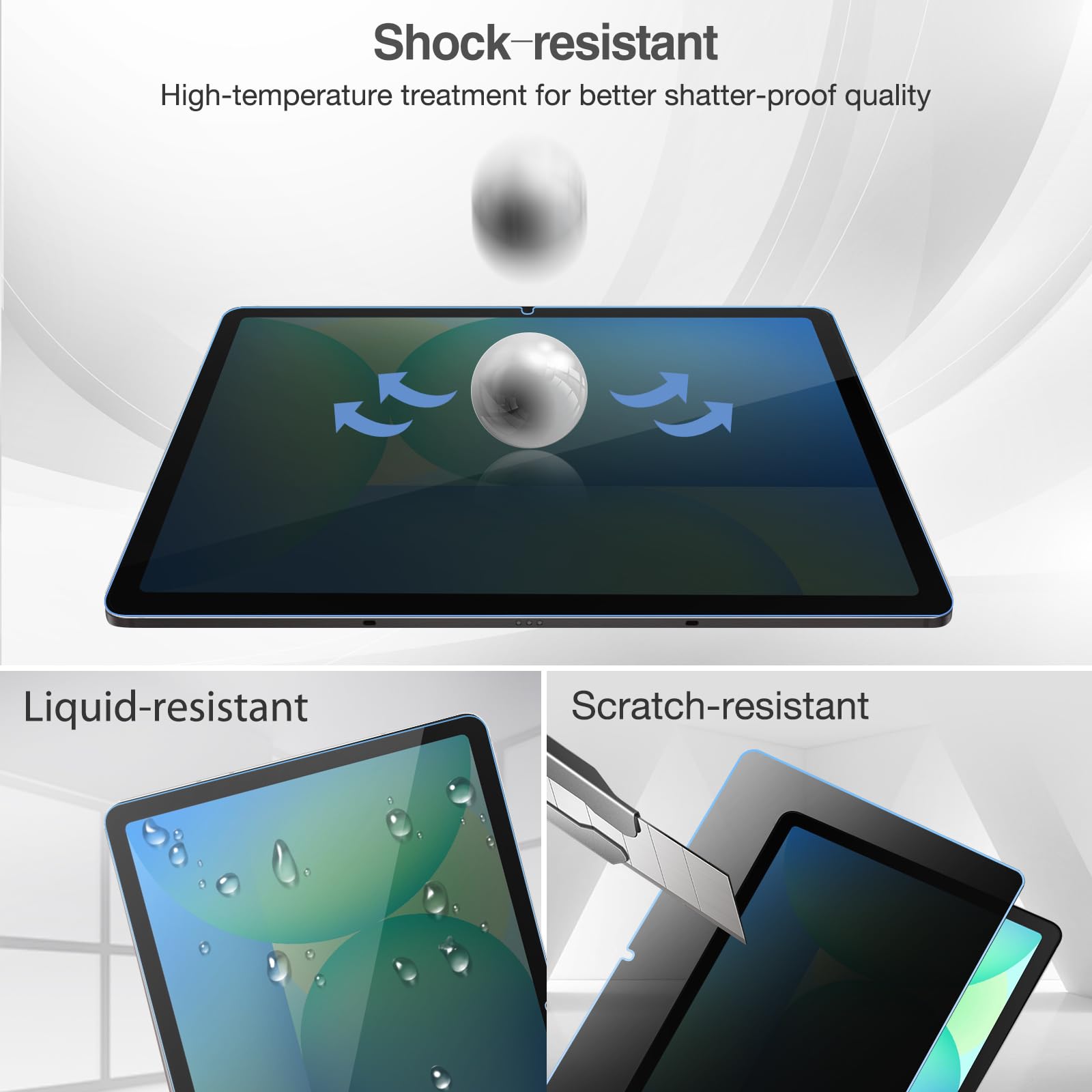 ProCase Pellicola Privacy Per Galaxy Tab S8 Plus 2022 – Anti Spia E Anti Bolle