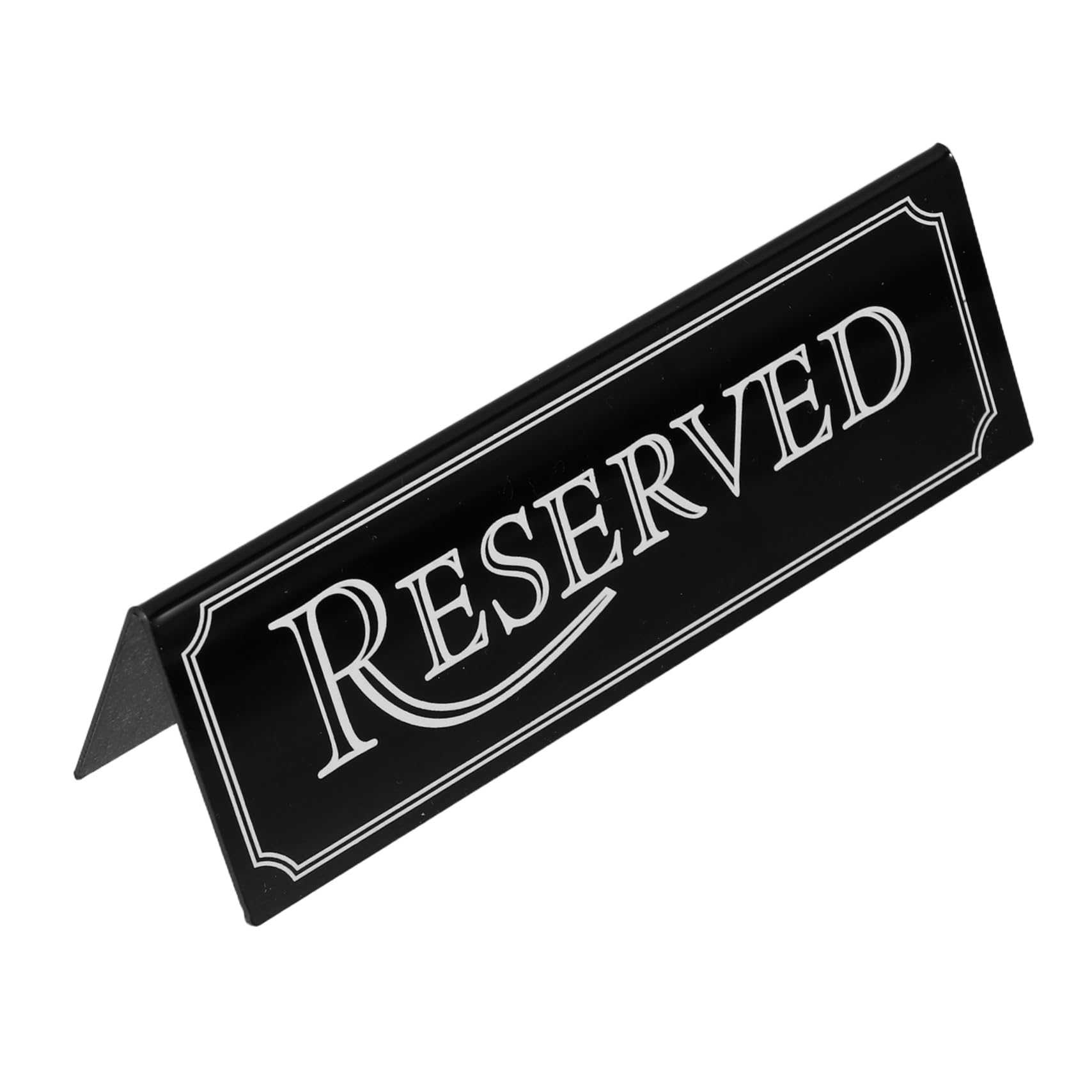 ERINGOGO 2Pcs Reserved Table Signs Double Sided Wedding Reserved Cards Tent Cards for Restaurants and Events Easy to Display Party Table Signs for Guest Seating