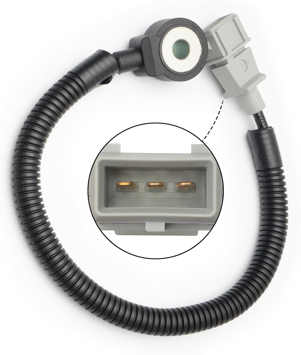 96386710 Knock Detonation Sensor Compatible with Chevrolet Aveo 1.6L,Aveo5 1.6L,Beat 1.2L,Epica 2.5L,Matiz 995cc,Optra 2.0L,Spark 1.2L,Spark Classic 1.2L.Pontiac G3 1.6L,5S8070,96253545,96386710.