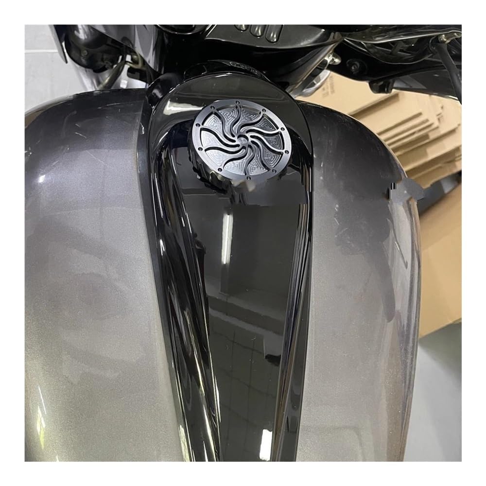 Tappo Serbatoio Carburante Motocicletta Copertura per Sportster per XL883 per XL1200 per Dyna per Softail per CVO per Road Glide(Color-S)