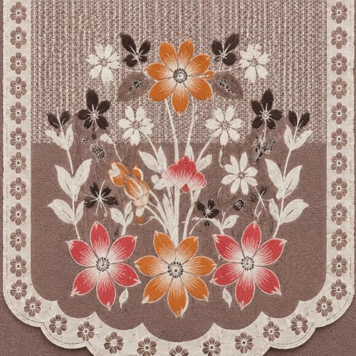 Image of STITCHNEST Gulnaar Beige 10 Piece Cotton Net Sofa Slip Cover |5 Seater