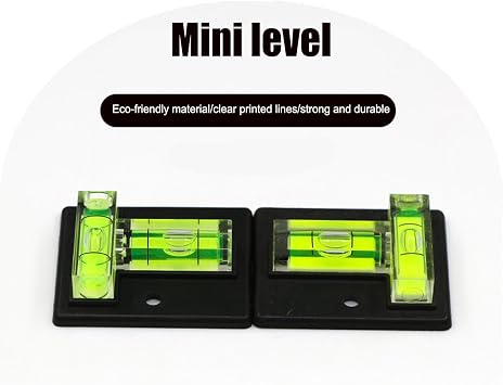 Tiny Bubble Levels - Handheld Spirit Levels, Crosses Check Bubble Tiny Spirit Levels Two Ways | T-Type Picture Levels Mark High Precision Layout Tools for Tripods, Balancing Frame Picture, Traile
