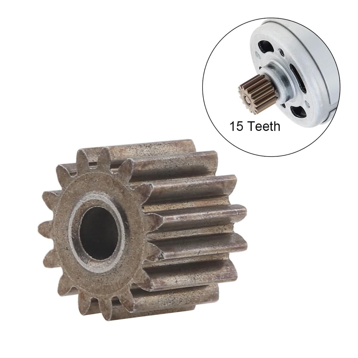 10.2mm 15 Teeth Diameter Replaceable electronic starter Gear for RS550 10.8V / 12V / 14.4V / 16.8V / 18V / 21V DC electronic starter OROAOBOMT