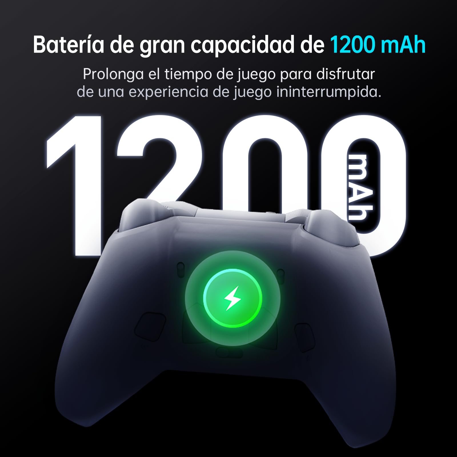 Makenike G6V2 Mando, 2 motores de bobina móvil HD, joystick TMR con par ajustable, 2 gatillos TMR, botones ABXY fácilmente intercambiables, 4 botones programables, 1000 Hz, 1200 mAh (Blanco)